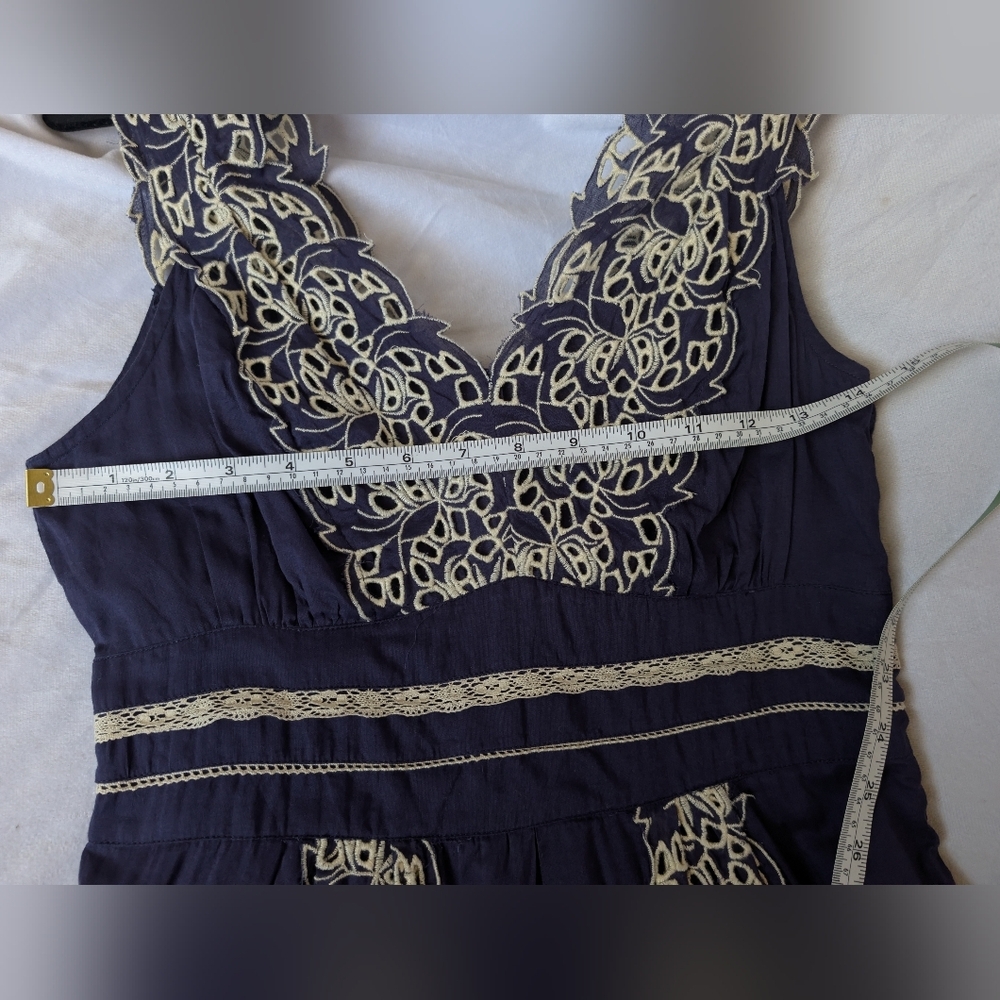 Anthropologie Floreat Embroidered Blouse Size 6 - Picture 7 of 10